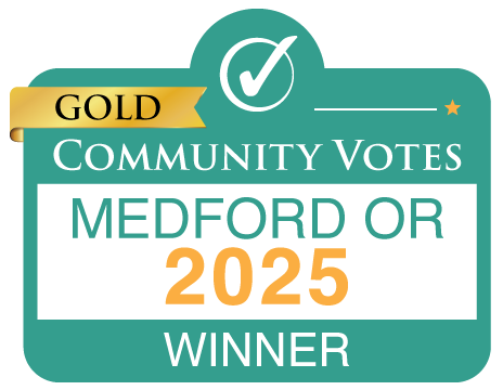 gold community awards logo with disclosure
